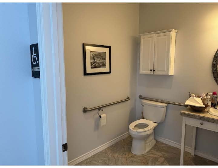 Picture of accessible restroom