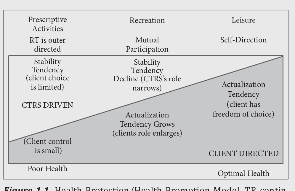 Graphic of health protection health promotion model