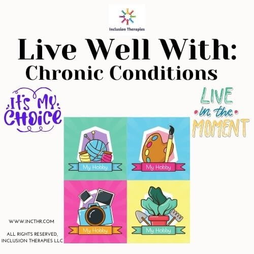 Graphic with words live well with chronic conditions