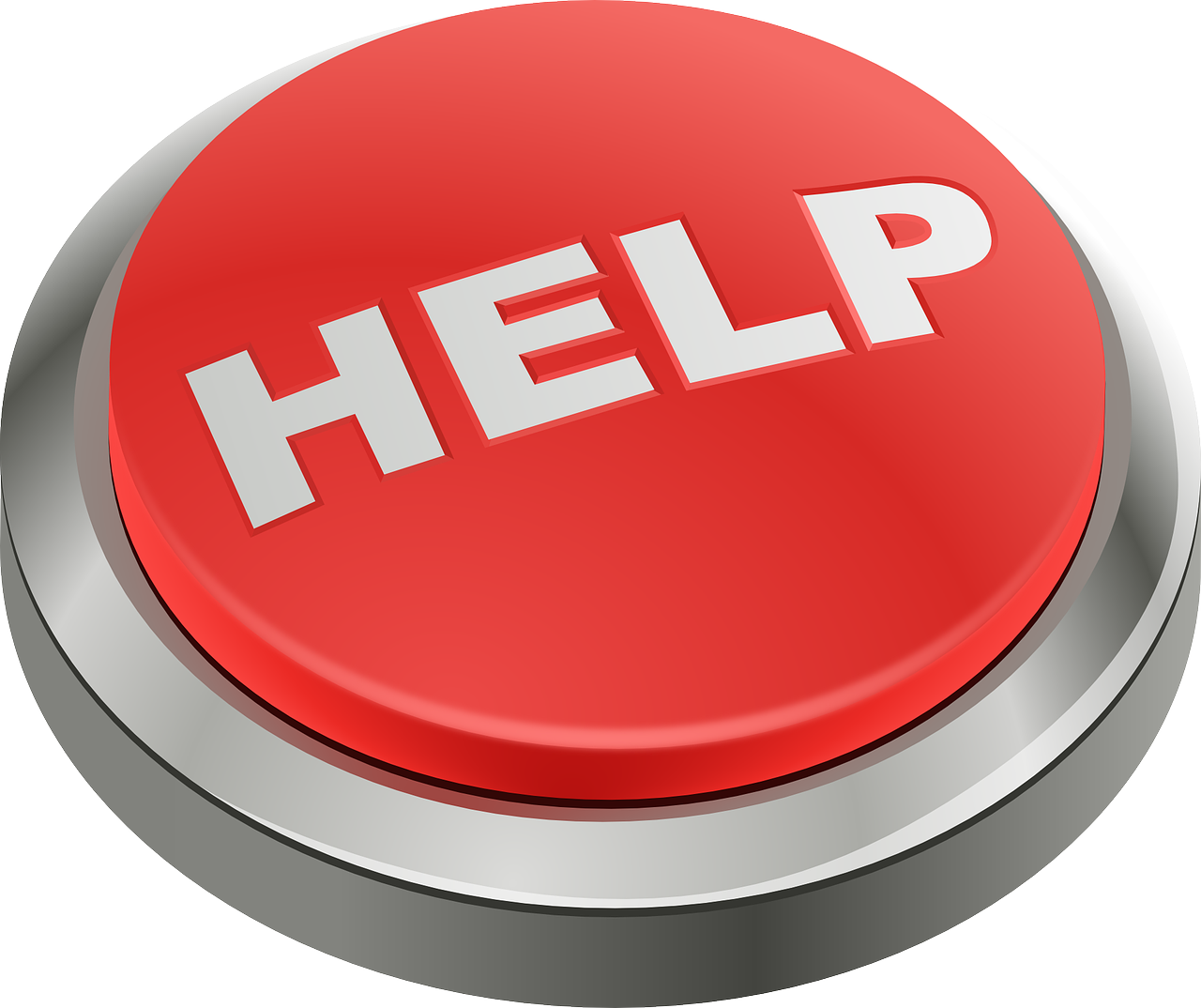 Button with word HELP