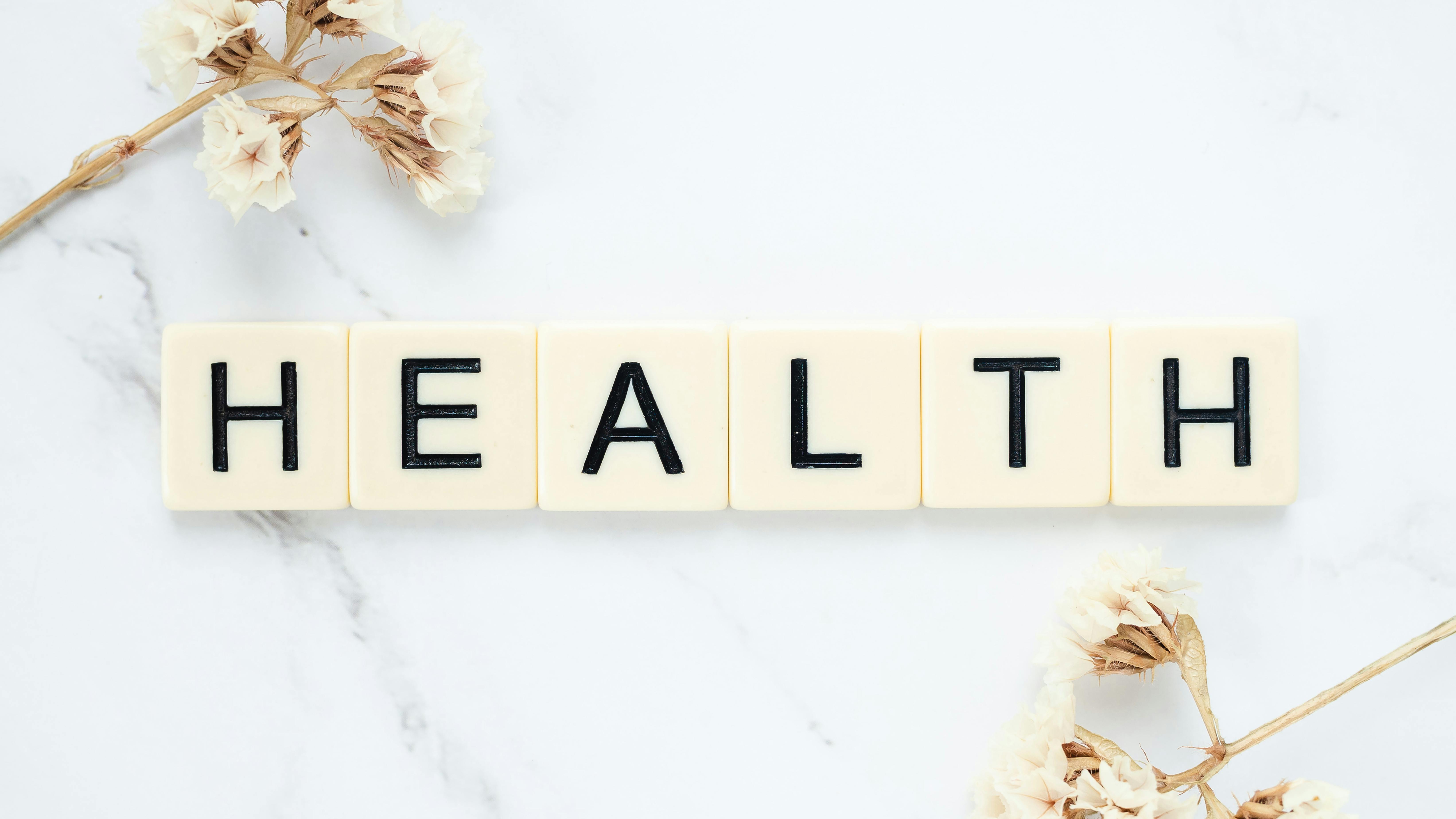 Graphic with word Health 