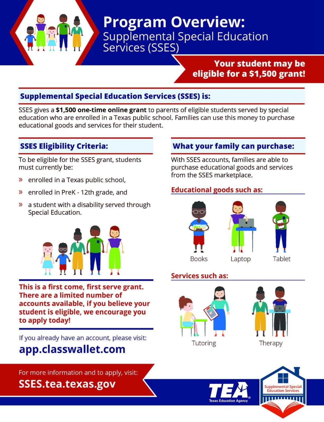 Flier of TEA PDSES program overview